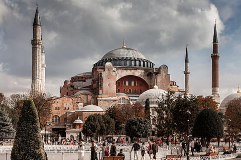 mesquita, Istanbul, gall dindi, monument, religió, ayasofya, viatjar, religiós, edifici, mesquita islam, arquitectura, cúpula, estructura construïda, història, núvol - cel, exterior de l'edifici, cel, creença, destinacions de viatge, turisme, naturalesa, lloc de culte, arbre, espiritualitat, grup de persones, el passat, 4K, CC0, domini públic, lliure de regalies