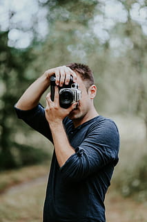 taking, photos, beautiful, young, woman, Photographer, work, camera, model, photography, camera - Photographic Equipment, outdoors, men, one Person, photographing, caucasian Ethnicity, adult, hobbies, people, photography Themes, holding, nature, males, looking, young Adult, lens - Optical Instrument, standing, adults only, real people, activity, technology, focus on foreground, leisure activity, photographic equipment, lifestyles, casual clothing, day, waist up, digital camera, tree, skill, digital single-lens reflex camera, modern, slr camera, 5K, CC0, public domain, royalty free