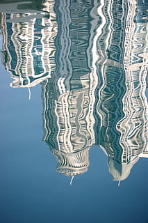 spegling, vatten, reflexion, reflektioner, blå, spegel, vattenyta, solljus, glitter, glans, skyskrapa, skyskrapor, dubai, inget folk, vid vatten, natur, slå samman, simbassäng, mönster, dag, högvinkelvy, hav, lugn, krusade, utomhus, skönhet i naturen, yta, renhet, 4K, CC0, offentligt domän, royaltyfria