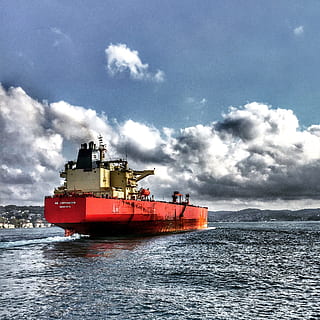 cargo ship, sea, bosphorus, cargo, clouds, container, container ship, environment, harbor, industry, nature, ocean, outdoors, petroleum, port, sail, seascape, ship, shipment, sky, transportation system, travel, vehicle, water, watercraft, cloud - sky, transportation, mode of transportation, nautical vessel, no people, day, waterfront, business, sailing, beauty in nature, freight transportation, scenics - nature, 1080P, CC0, public domain, royalty free