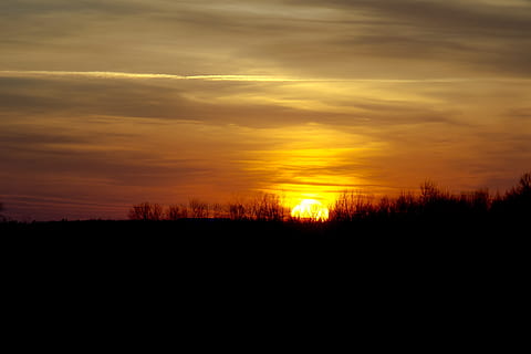 Silhouette, Gras, Sonnenuntergang, warm, Wolken, Sonne, Orange, Licht, Sonnenschein, glühen, scheinen, golden, romantisch, wolke - himmel, Himmel, Szenen - Natur, Schönheit in der Natur, Ruhe, orange Farbe, Landschaft, Umgebung, keine Leute, Natur, ruhige Szene, Gelb, Dramatischer Himmel, dunkel, draußen, idyllisch, Nicht-städtische Szene, Horizont, 4K, CC0, gemeinfrei, lizenzfrei