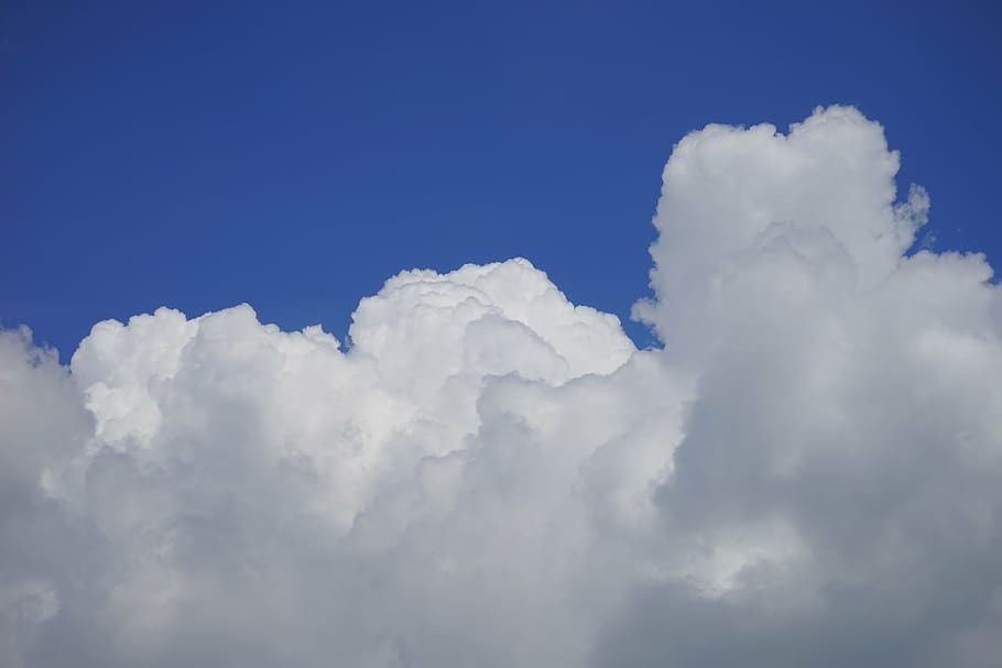 nuvole, cloudformation, cielo, bianca, blu, cumulo, forma di nuvole, nube di mazzo di, nubi cumuliformi, tempo metereologico, fenomeno meteorologico, atmosfera, clima, nuvola - cielo, bellezza nella natura, scenics - natura, Colore bianco, la tranquillità, nessuno, natura, scena tranquilla, sfondi, Inquadratura dal basso, giorno, idilliaco, Cloudscape, all'aperto, copia spazio, soffice, morbidezza, meteorologia, 5K