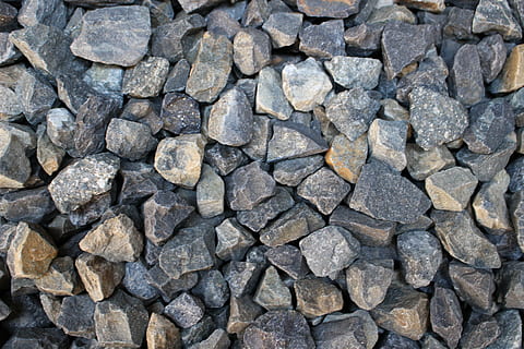 vzor, přízemní, kámen, pozadí, materiál, rock - objekt, oblázek, hrubý, pevný, celý rám, texturou, kámen - objekt, Skála, velká skupina objektů, nikdo, Příroda, šedá, vysoký úhel pohledu, den, hojnost, venku, detail, štěrk, efekt, 5K