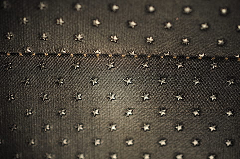 Stoff, Textur, Sterne, Muster, Textil-, Design, Material, texturiert, Hintergrund, Tapete, Vollbild, Hintergründe, keine Leute, Nahansicht, selektiver Fokus, braun, Fülle, Land, Wiederholung, Lebensmittel, Tag, High Angle View, Natur, Makro, Sand, schwarze Farbe, in einer Reihe, 4K, CC0, gemeinfrei, lizenzfrei