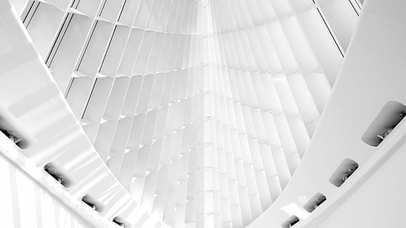 milwaukee art museum atrium, white painted ceiling, building, architecture, white, design, modern, built structure, low angle view, pattern, indoors, no people, staircase, technology, architectural feature, railing, metal, steps and staircases, geometric shape, ceiling, abstract, futuristic, white color, day, directly below, 5K, CC0, public domain, royalty free