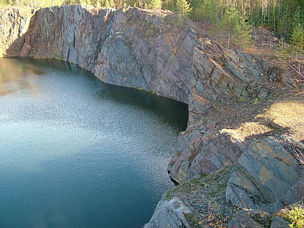 minedrift, vand, stenbrud, natur, landskab, scenics, klippe, rock-objekt, solid, skønhed i naturen, scenics - natur, rock formation, ingen mennesker, høj vinkel visning, dag, ro, rolig scene, ikke-urbane scene, flod, jord, udendørs, miljø, eroderet, flydende vand, 2K, CC0, offentligt domæne, royaltyfrie