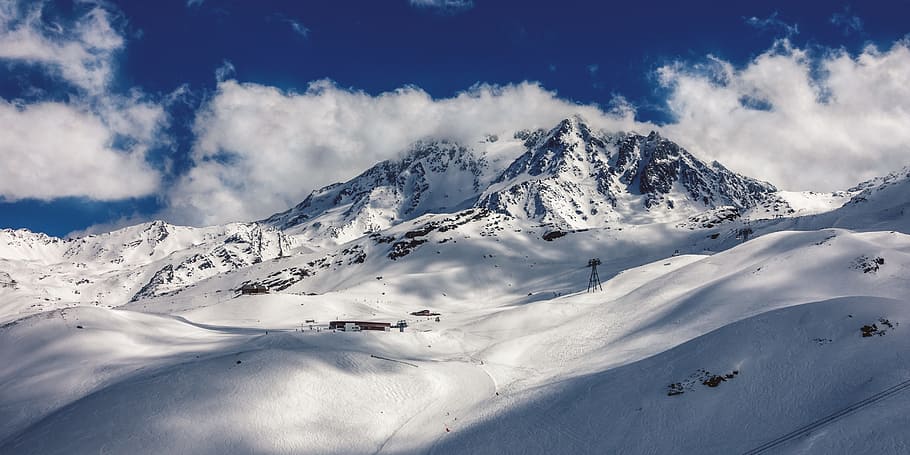 Schneekappe Berg, Wolken, kalt, Eis, Landschaft, Berg, Natur, Schnee, schnee gipfel, Winter, kalte Temperatur, Szenen - Natur, Himmel, schneebedeckter Berg, wolke - himmel, Gebirge, Umgebung, Schönheit in der Natur, weiße Farbe, Gipfel, Tag, Ruhe, Sport, keine Leute, draußen, 5K