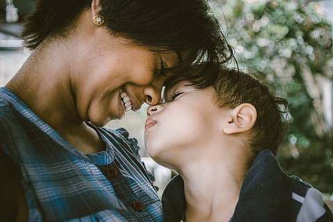 selective, focus photography, woman, boy, sticking, nose, woman in blue, black, plaid, top, baby boy, adult, women, smiling, two People, love, men, image Technique, image Type, time Of Day, outdoors, caucasian Ethnicity, people, human Age, heterosexual Couple, color Image, day, form Of Communication, ethnicity, moving Activity, human Relationship, togetherness, young Women, lifestyles, viewpoint, affectionate, facial Expression, young Men, females, cheerful, headshot, young adult, mid adult, one person, bonding, real people, emotion, positive emotion, child, portrait, family with one child, leisure activity, parent, males, family, boys, son, care, innocence, 5K, CC0, public domain, royalty free