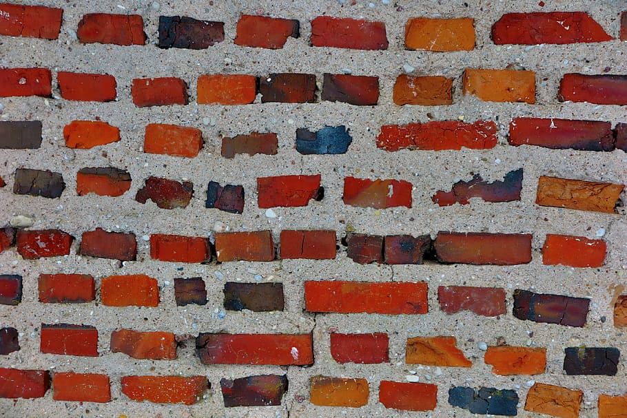 væg, mursten, cement, murstens væg, murmur baggrund, gammel, bygning, struktur, mønster, konstruktion, rød, overflade, væg baggrund, ru, fuld ramme, baggrunde, murbygningsfunktion, ingen mennesker, tekstureret, tæt på, bygget struktur, dag, arkitektur, maling, forvitret, udendørs, gentagelse, Brun, multi farvet, 4K