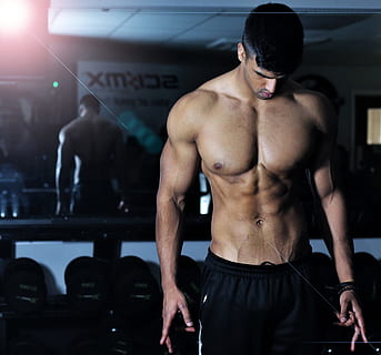 man, standing, infront, mirror, model, abs, ripped, tan, sport, athelete, muscular build, strength, healthy lifestyle, shirtless, exercising, sports training, men, lifestyles, vitality, athlete, human body part, young men, young adult, one person, adult, real people, indoors, wellbeing, abdominal muscle, masculinity, effort, human muscle, 2K, CC0, public domain, royalty free