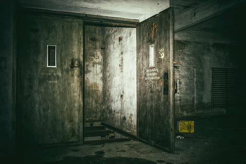 opened door, lost places, keller, elevator, underground, dark, gloomy, weird, mood, mystical, pforphoto, spooky, darkness, shadow, horror, fear, secret, nightmare, door, open, crash, lift, leave, empty, broken, destroyed, old, lapsed, defect, hole, dirty, decay, indoors, architecture, abandoned, built structure, no people, day, close-up, building, wall - building feature, entrance, house, weathered, wall, window, absence, run-down, obsolete, garage, ceiling, 5K