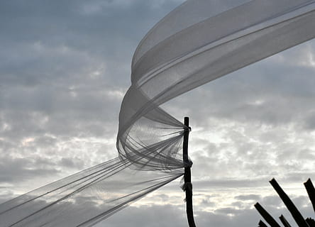 wind, clouds, summer, movement, zingst, cloud - sky, sky, architecture, low angle view, nature, day, outdoors, one person, built structure, silhouette, connection, ladder, metal, building exterior, adult, men, staircase, technology, 5K, CC0, public domain, royalty free