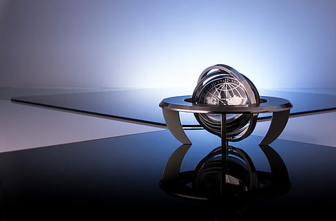 gray, black, desk globe, digital, wallpaper, clock, alarm clock, time, past, blue, technical, stand up, time of, time indicating, arouse, hour, time conversion, hour hand, uhrumstellung, wake up, winter time change, breakfast, winter time, indoors, illuminated, single object, no people, sphere, close-up, glass - material, reflection, lighting equipment, studio shot, technology, light - natural phenomenon, ball, metal, electricity, copy space, table, 4K, CC0, public domain, royalty free