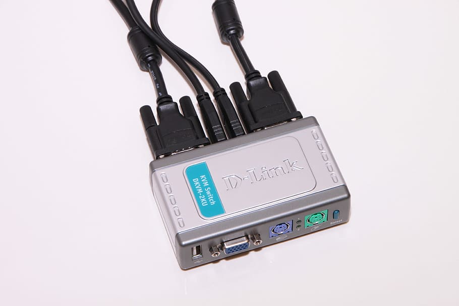 computer, D-Link, porta, ps 2, DKVM, interruttore, USB, editoriale, tecnologia, comunicazione, connessione, sfondo bianco, rete di computer, industria elettronica, girato in studio, in casa, avvicinamento, ritagliare, tecnologia wireless, nessuno, attrezzatura, industria, numero, cavo, Internet, spina di connessione di rete, dispositivo di informazione portatile, elettricità, gruppo di oggetti, materiale elettrico, router, comunicazioni globali, 4K