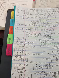 notes, study, school, paper, text, formula, education, indoors, mathematics, no people, publication, communication, handwriting, learning, book, number, close-up, high angle view, still life, table, non-western script, western script, message, 1080P, CC0, public domain, royalty free