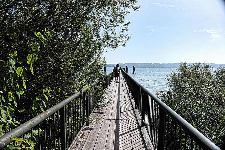 perspectiva, embarcador, aigua, web, ammersee, planta, arbre, naturalesa, barana, direcció, arquitectura, mar, estructura construïda, dia, cel, connexió, sendera, pont, escenics - natura, llum solar, el camí a seguir, terra, bellesa a la natura, horitzó sobre l’aigua, a l'aire lliure, pont - estructura feta per l'home, cap gent, passarel·la, perspectiva decreixent, 4K