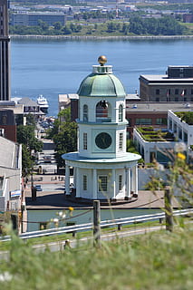 orologio, Torre, storico, Halifax, Canada, nova, Scozia, tempo, porto, punto di riferimento, architettura, struttura costruita, esterno dell'edificio, acqua, natura, costruzione, città, nessuno, vista dall'alto, giorno, pianta, destinazioni di viaggio, luogo di culto, cupola, all'aperto, religione, credenza, viaggio, baia, 4K, CC0, dominio pubblico, privo di copyright