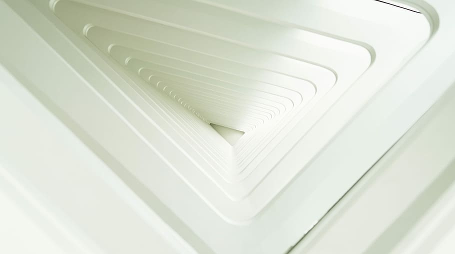 un punt, perspectiva, triangles, triangular, blanc, disseny d'ondulació, textura, arquitectura, forma, resum, Color blanc, a l'interior, primer pla, cap gent, fons, patró, pila, senzillesa, equipament, vista d’angle alt, natura morta, marc complet, paper, disseny, publicació, tallar, llibre, netejar, luxe, 2K