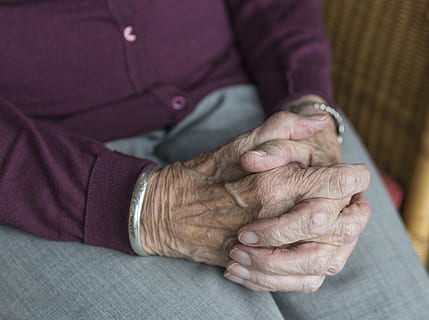 person, wearing, silver-colored bangle bracelet, hand, hands, old, old age, ipad, elderly, loneliness, vulnerable, care, old person, self-reliance, human hand, senior adult, human body part, adult, one person, body part, ring, senior women, midsection, close-up, wrinkled, indoors, women, retirement, focus on foreground, finger, 4K, CC0, public domain, royalty free