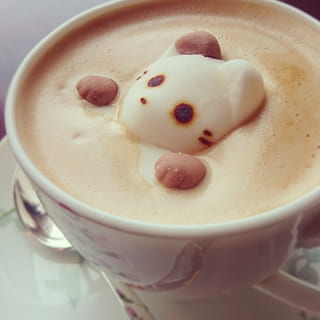 white, ceramic, cup, cappuccino, tea, cat, coffee, cafe, latte art, foam, dessert, food, coffee - Drink, cream, drink, milk, food and drink, sweet food, refreshment, mug, close-up, still life, freshness, coffee cup, indulgence, sweet, indoors, temptation, no people, hot drink, crockery, 1080P, CC0, public domain, royalty free