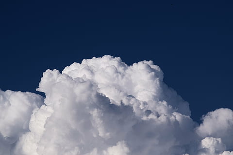 balti debesys, Debesuota, mėlyna, dangus, debesys, pobūdį, debesis - dangus, „cloudscape“, balta spalva, vaizdai - gamta, purus, nėra žmonių, grožis gamtoje, atmosfera, idiliškas, ramybė, fonas, kopijavimo vietos, lauke, ramioje scenoje, minkštumas, meteorologija, aukščiau, 5K, CC0, Viešasis domenas, nemokamai