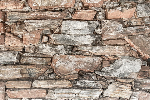 Mauer, Fels, Stein, Muster, alt, Textur, Wand, Rock, die Architektur, stein material, gebaute Struktur, Hintergründe, schmutzig, texturiert, Vollbild, solide, Wandbau - Funktion, Rau, keine Leute, Nahansicht, Tag, Backstein, Steinwand, Stein - Objekt, draußen, Rock - Objekt, 5K, CC0, gemeinfrei, lizenzfrei