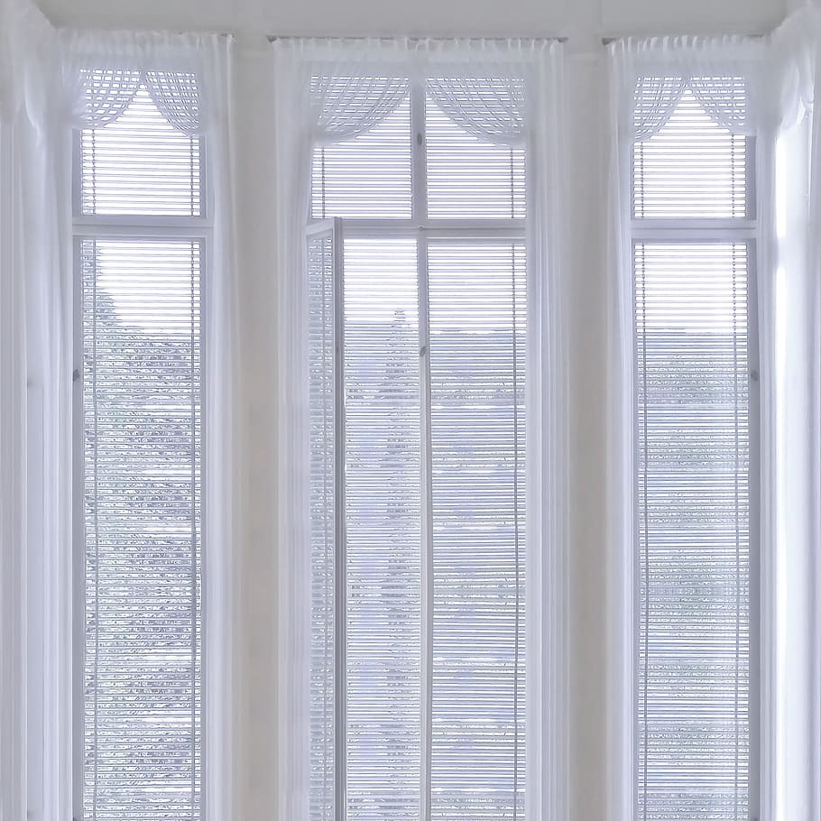 hvit, horisontal, persienner, vindu, interiør, rom, vinduslys, myk, behandlinger, dekker, draperier, innendørs, gardin, dag, ingen folk, nærbilde, full ramme, hjem interiør, mønster, arkitektur, bakgrunn, natur, hvit farge, glass - materiale, sollys, enkelhet, bygget struktur, bygning, 1080P
