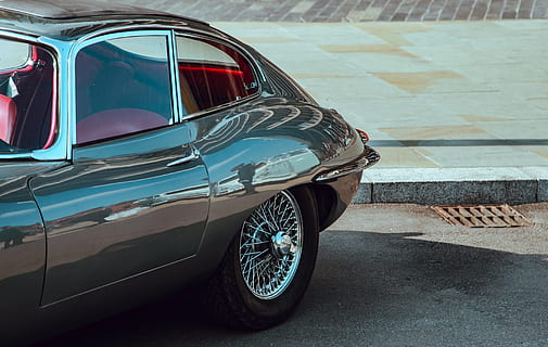 black, Classic, Black Jaguar, Jaguar Car, car, jaguar, transport, land Vehicle, transportation, mode of Transport, wheel, day, outdoors, tire, mode of transportation, motor vehicle, retro styled, stationary, city, no people, vintage car, reflection, street, parking, luxury, road, travel, 5K, CC0, public domain, royalty free