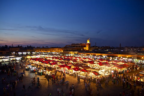 night market view, morocco, oriental, marrakech, orient, architecture, arabic, ornament, north africa, moroccan, arabia, marketplace, evening, bazar, bazaar, market, spices, dusk, mood, color, market stall, lighting, illuminated, crowd, night, large group of people, high angle view, group of people, building exterior, city, built structure, nature, travel destinations, real people, sky, cloud - sky, travel, building, outdoors, nightlife, cityscape, concession stand, 5K, CC0, public domain, royalty free