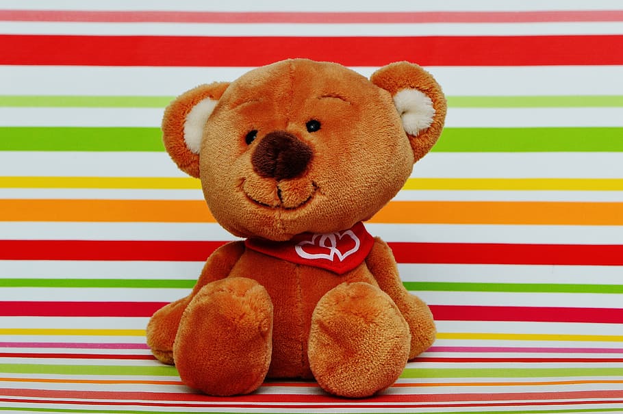 bære, hjerte, kærlighed, sjov, Bamse, bjørne, dyr, legetøj, romantik, sød, følelser, romantisk, børn legetøj, blødt legetøj, tøjdyr, repræsentation, dyr repræsentation, indendørs, stilleben, ingen mennesker, stribet, tæt på, direkte over, Kunst og håndværk, legetøjsdyr, rød, Brun, blødhed, multi farvet, kreativitet, pattedyr, 5K