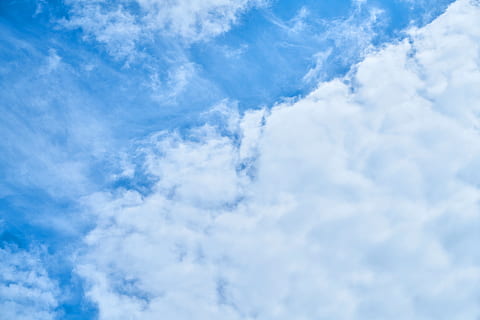 cloudy, sky, daytime, cloud, blue, white, clouds, white clouds, landscape, nature, summer, background, space, composition, unbelievable, solar, environmental, open air, texture, air, atmosphere, blue door, morning, season, photography, outdoor, photo, high, copy space, day, beautiful, great, peace, pattern, abstract, light, detail, wallpaper, cloud - sky, cloudscape, white color, beauty in nature, overcast, scenics - nature, backgrounds, environment, no people, wind, fluffy, dramatic sky, idyllic, outdoors, vibrant color, bright, meteorology, clean, climate, softness, 5K, CC0, public domain, royalty free
