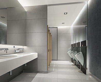 chambre confort vide, intérieur, toilettes, le rendu, visualisation, architecture, visualisation 3d, visualisation architecturale, paysage, bâtiment, cgi, salle de bains, tuile, à l'intérieur, évier, sol, salle de bain domestique, hygiène, toilettes publiques, chambre domestique, carrelage, miroir, équipement ménager, personne, un bâtiment public, illuminé, moderne, toilette, maison, urinoir, nettoyer, plafond, luxe, 2K, CC0, domaine public, libre de droits
