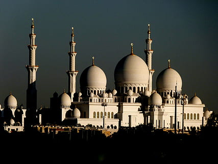 moschea bianca, Abu Dhabi, moschea, Islam, sei un e, Moschea dello sceicco, grande moschea, Luoghi di interesse, religione, minareto, spiritualità, architettura, culture, posto famoso, cupola, struttura costruita, esterno dell'edificio, credenza, luogo di culto, costruzione, destinazioni di viaggio, viaggio, cielo, turismo, nessuno, natura, storia, il passato, all'aperto, 4K, CC0, dominio pubblico, privo di copyright