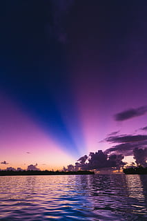 salos siluetas, fotografija, kūnas, vanduo, naktį, dramatiškas dangus, violetinė, saulėlydis, „cloudscape“, mėlyna, ramus, siluetas, pobūdį, lauke, sony, gyvenimą, atostogos, bora bora, kelionė, tapetai, fonas, jūros, dangus, vaizdai - gamta, grožis gamtoje, ramioje scenoje, ramybė, atspindys, debesis - dangus, krantinė, nėra žmonių, idiliškas, susiliejimas, 5K, CC0, Viešasis domenas, nemokamai
