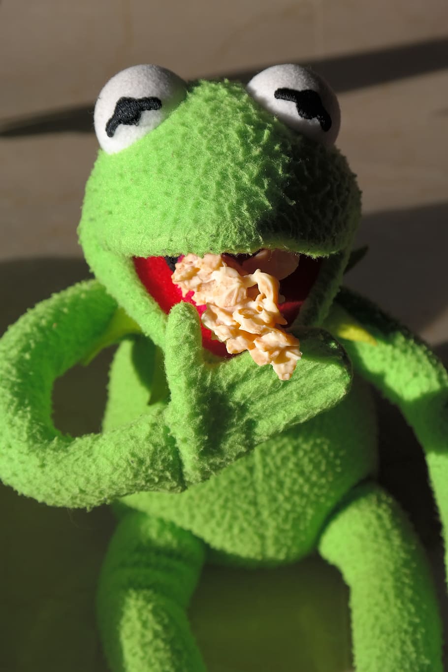frø, Kermit, cookie, nippe, sult, spise, små kager, chokolade skarp ske, chokolade cornflakes kager, chokolade cornflakes, cornflakes, cornflake cookies, chokolade cornflakes bunke, flok cornflakes, chokolade crossies, chokolade, analysere, legetøj, dukke, Bamse, humor, grøn farve, strik hat, tæt på, indendørs, en person, repræsentation, dyr repræsentation, ingen mennesker, Kunst og håndværk, tøjdyr, fokus på forgrunden, plante del, kreativitet, natur, blad, plante, dyr, dyre temaer, skønhed i naturen, hjem interiør, håndværk, 5K