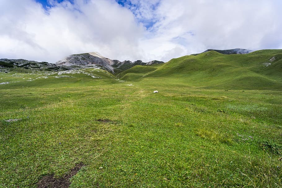 zelené louky, zelená, travnaté hřiště, během dne, kopec, pole, tráva, mrak, krajina, bujný, sníh limitován, oblačný vrchol, cesta, zataženo, denní světlo, hora, dolomitu, mrak - nebe, životní prostředí, nebe, zelená barva, krása v přírodě, scenics - příroda, rostlina, Příroda, klidné scény, přistát, mimoměstské scény, klid, den, nikdo, pohoří, venku, 5K