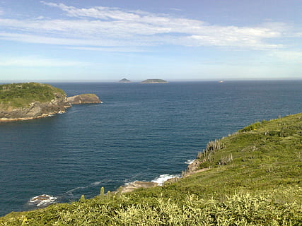 Strand, Kabel, kalt, Meer, Wasser, Szenen - Natur, Schönheit in der Natur, Ruhe, Himmel, ruhige Szene, Land, Horizont, Horizont über Wasser, keine Leute, Tag, Natur, Pflanze, wolke - himmel, Gras, Berg, Küste, draußen, 2K, CC0, gemeinfrei, lizenzfrei