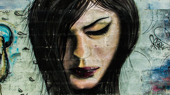 graffiti de parede de retrato de mulher, Chipre, Larnaca, grafite, parede, pintura, urbano, jovem, mulher, fechar-se, uma pessoa, adulto jovem, mulheres jovens, retrato, Tiros na Cabeça, mulheres, vista frontal, arte e Artesanato, criatividade, dia, pessoas reais, recurso de construção de parede, olhando, adulto, olhando para longe, representação, rosto humano, Penteado, mulher bonita, compósito digital, contemplação, 4K, CC0, domínio público, royalty free