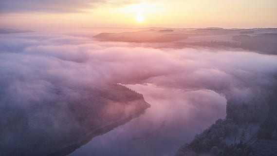 fotografia de paisagem, nebuloso, rio, Tempo, caducado, fotografia, nuvem cumulus, dourado, hora, Dom, nuvens, skyline, nuvem, névoa, aéreo, drone, Luxemburgo, lago, manhã, nascer do sol, nuvem - céu, céu, meio Ambiente, natureza, beleza na natureza, scenics - natureza, panorama, céu dramático, clima atmosférico, ao ar livre, luz solar, cloudscape, por do sol, montanha, ninguém, tranquilidade, vista aérea, roxa, poder na natureza, suavidade, 2K, CC0, domínio público, royalty free