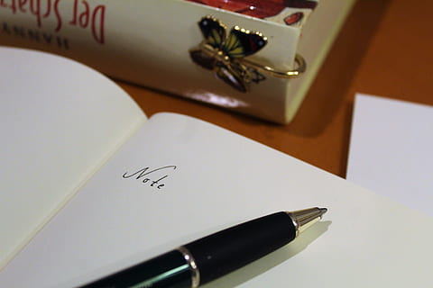 Nota, libro, vecchio, segnalibro, coolie, partire, penna, vicino, libri, vecchi libri, libro vecchio, leggere, Usato, antico, antiquario, colonna vertebrale, biblioteca, storicamente, libri usati, natura morta, antiquariat, carta, letteratura, font, vecchio script, riccio, verschnörkelt, scrittura ornata, carattere ornato, pagina, logoro, studia, imparare, transitorietà, storia, campale, isolato, strumento di scrittura, testo, penna stilografica, in casa, comunicazione, nessuno, vista dall'alto, avvicinamento, tavolo, grafia, bloc notes, sceneggiatura occidentale, documento, scrittura, messa a fuoco selettiva, calligrafia, lettera, piccolo gruppo di oggetti, 5K, CC0, dominio pubblico, privo di copyright