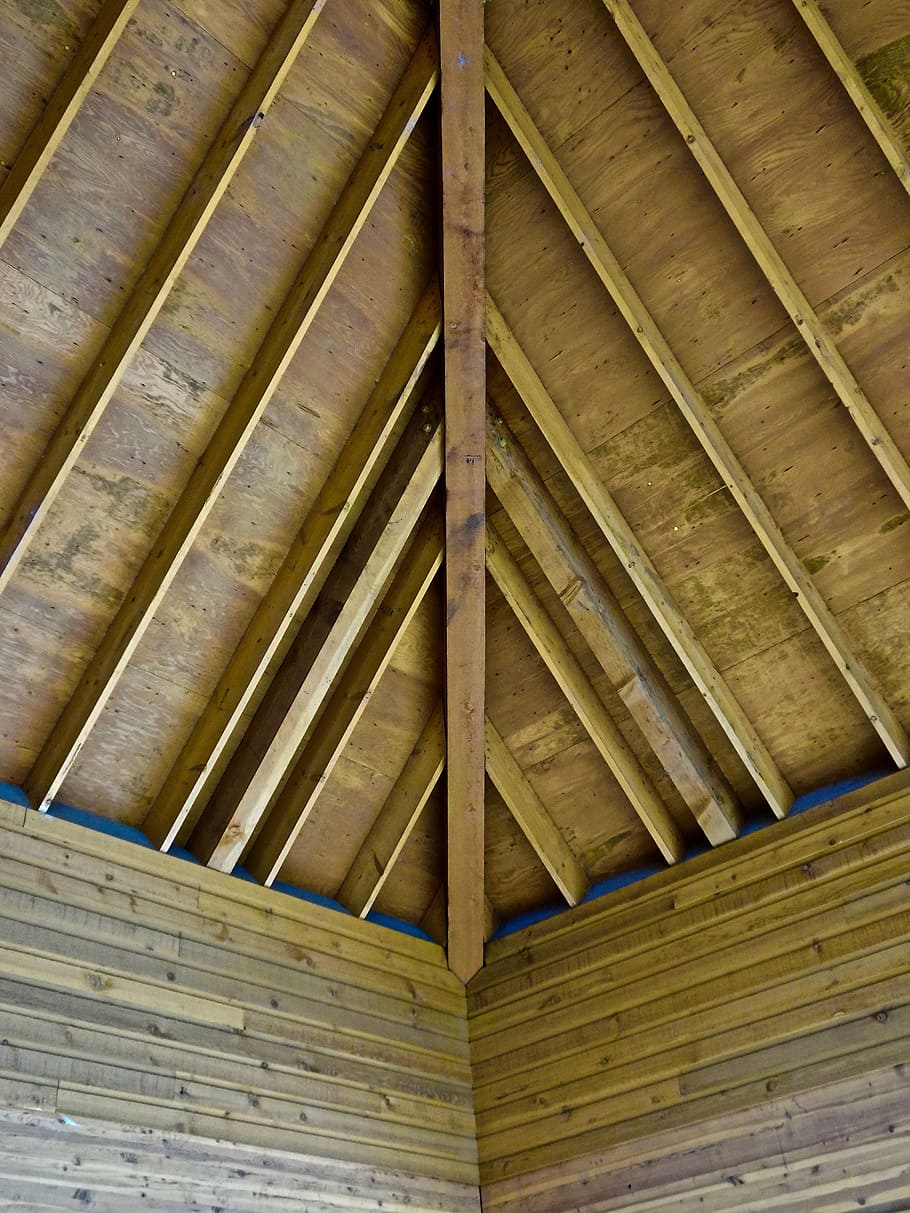 Decke, hölzern, Konstruktion, Innere, Design, Holz - Material, keine Leute, Dach, Flachwinkelansicht, die Architektur, Vollbild, Tag, Muster, gebaute Struktur, Hintergründe, Nahansicht, braun, drinnen, Dachbalken, Bambus, architektonisches Merkmal, Bambus - Material, Natur, Dachziegel, Bambuspflanze, 4K