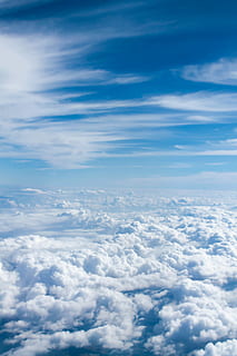 over-cloud-billede, blå, skyer, hav af skyer, Sky, himmel, fly, sky - himmel, skønhed i naturen, scenics - natur, ro, cloudscape, ingen mennesker, natur, rolig scene, idyllisk, udendørs, dag, baggrunde, hvid farve, fluffy, meteorologi, overskyet, luftfoto, blødhed, over, 4K, CC0, offentligt domæne, royaltyfrie