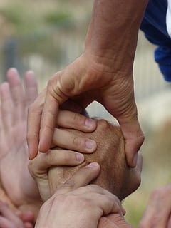 nærbillede fotografering, mennesker, bedrift, hænder, Castells, samarbejde, menneskelig hånd, menneskelig kropsdel, hånd, to personer, kropsdel, samvær, fokus på forgrunden, bonding, herrer, rigtige mennesker, finger, menneskelig finger, familie, holde i hånden, tæt på, dag, positive følelser, barn, far, omsorg, menneskelig lem, 2K, CC0, offentligt domæne, royaltyfrie