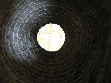 Tunnel, Zukunft, Zeit, Geometrische Figur, Kreis, gestalten, Muster, keine Leute, die Architektur, drinnen, Vollbild, gebaute Struktur, Hintergründe, Tag, Sonnenlicht, direkt darunter, Design, Wandbau - Funktion, texturiert, Decke, Flachwinkelansicht, Natur, Kuppel, Dachfenster, Gut, 2K, CC0, gemeinfrei, lizenzfrei