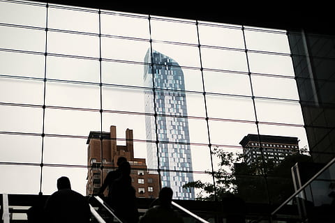 skyscrapper, seeing, window, group, people, near, building, buildings, view, architecture, sunlight, steps, stairs, silhouette, skyscraper, built structure, city, building exterior, office, modern, low angle view, day, real people, group of people, men, glass - material, tall - high, tower, outdoors, sky, office building exterior, women, 5K