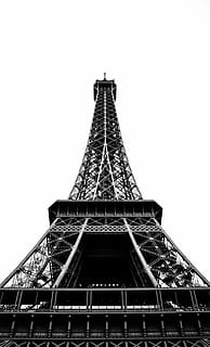 verme, vista dell'occhio, architettura, costruzione, infrastruttura, eiffel, Torre, punto di riferimento, bianco e nero, grattacielo, Francia, Parigi, Francia, Torre Eiffel, posto famoso, alto - alto, acciaio, cultura francese, struttura costruita, Inquadratura dal basso, cielo, metallo, turismo, il passato, destinazioni di viaggio, storia, nessuno, cielo sereno, città, viaggio, natura, giorno, esterno dell'edificio, caratteristica architettonica, all'aperto, ferro, 5K, CC0, dominio pubblico, privo di copyright