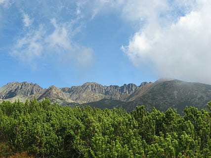 cielo, nuvole, montagne, paesaggio, glomerulo, il Sole, coperto dalle nuvole, natura, cielo blu, vista, nube, blu, panorama, l'altezza del, rocce, bellezza, La bellezza della natura, paesaggi, pino di montagna, slovacchia, autunno, il rapimento, montagna, scenics - natura, bellezza nella natura, pianta, scena non urbana, nuvola - cielo, ambiente, scena tranquilla, la tranquillità, albero, catena montuosa, colore verde, nessuno, crescita, giorno, idilliaco, terra, all'aperto, formazione, picco di montagna, 2K, CC0, dominio pubblico, privo di copyright
