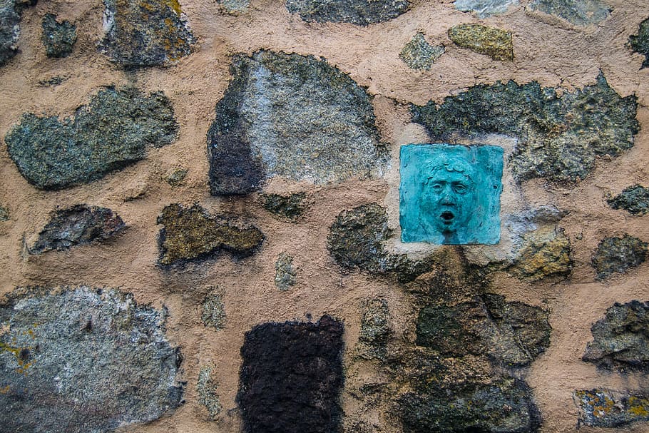 Wand, Stein, Rock, Steinwand, rustikal, Romanik, solide, keine Leute, texturiert, Rock - Objekt, Tag, Rau, draußen, Wandbau - Funktion, gebaute Struktur, alt, Muster, Vollbild, Hintergründe, Natur, Nahansicht, beschädigt, heruntergewirtschaftet, High Angle View, Felsformation, 4K