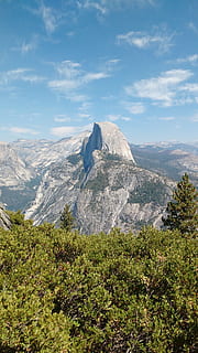 yosemitu, polovina, kupole, hora, krása v přírodě, scenics - příroda, klid, nebe, klidné scény, rostlina, mrak - nebe, životní prostředí, krajina, mimoměstské scény, Příroda, nikdo, den, idylický, zimní, strom, studená teplota, pohoří, dálkový, venku, zasněžené hory, horský vrchol, 4K, CC0, veřejná doména, bez autorských práv
