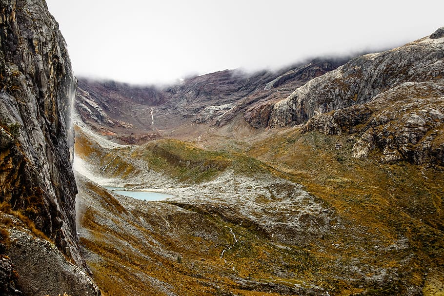 fotografia di paesaggio, montagna, foto, Marrone, valle, catena montuosa, la neve, inverno, nube, scenics - natura, ambiente, bellezza nella natura, acqua, roccia, natura, scena non urbana, roccia - oggetto, paesaggio, terra, nessuno, cielo, giorno, la tranquillità, solido, pianta, all'aperto, flusso - acqua che scorre, albero di conifere, Pino, 5K